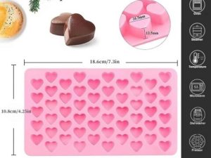 Mini Hearts Silicone Mold 55 Cavity