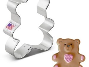 Cookie Cutter Teddy Bear Sitting 3 inches