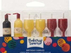 Wine Cups And Bottles Candle Set 6 pieces