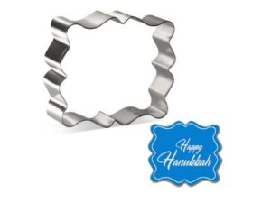 Fancy Rectangle Plaque Cookie Cutter 4 in