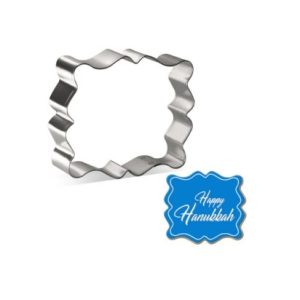 Fancy Rectangle Plaque Cookie Cutter 4 inches