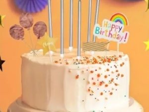 Tall Birthday Candles Silver 6 Count