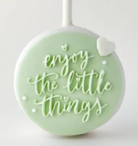 MLC Pop Up Message Disk "Enjoy the Little Things"