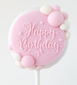 Cake Pop Up Message Disk Happy Birthday