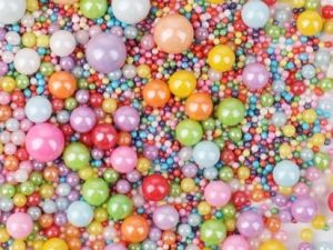 Sugar Pearls Rainbow Asserted Sizes - 120 grams