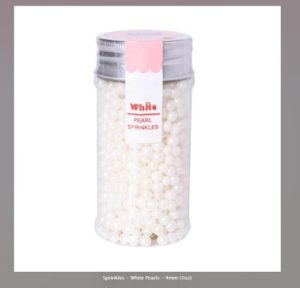 Sugar White Pearls 4mm - 3 ounces