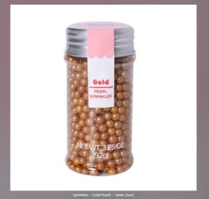 Sugar White Pearls 4mm - 3 ounces