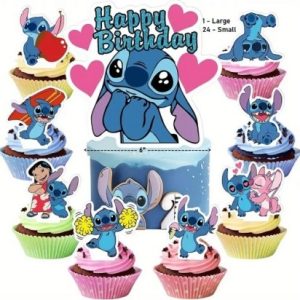 Stitch Cake Topper Set 25 Pieces
