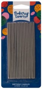 Silver Sparkler Candles 18 Count