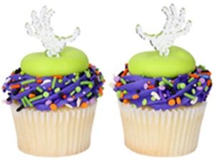 Skeleton Hands Cupcake Picks