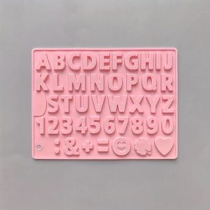 Silicone Mold Alphabet and Numbers 1 Piece