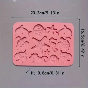 Silicone Mold Sea Life 13 Cavities