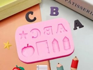 Silicone Mold School Theme 8 Cavities