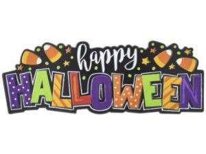 Happy Halloween Treats Cake Topper