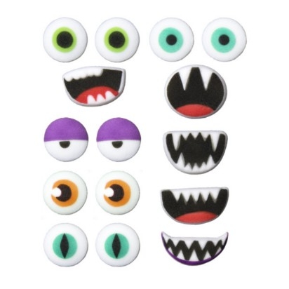 Sugar Assorted Halloween Faces 6 Count