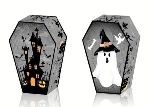 Halloween Treat Coffin Box Haunted Ghosts