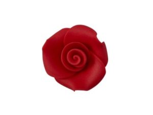 1 Inch Sugar Red Rose 2 Count