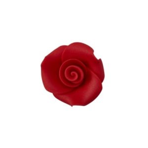 1 Inch Sugar Red Rose 2 Count