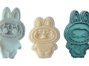 LAFUFU Body Cookie Cutter And Stamps 3 Piece Set
