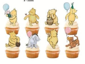 Winnie Pooh Friends Cupcake Topper 24 Pieces