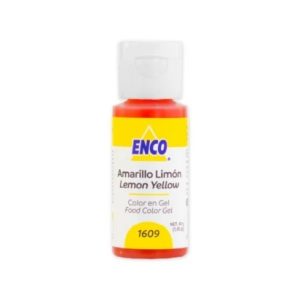 Enco Gel Color Lemon Yellow 1.4 ounce Bottle