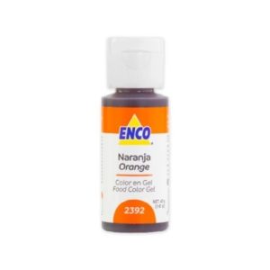 Enco Gel Color Orange 1.4 ounce Bottle