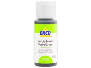 Enco Gel Color Neon Green 1.4 ounce Bottle