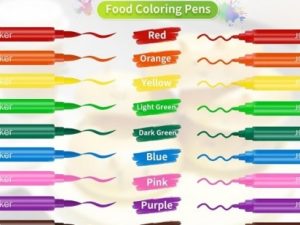 Edible Ink Markers 12 Pieces Dual End Tips