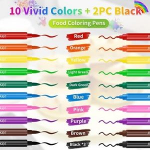 Edible Ink Markers 12 Pieces Dual End Tips