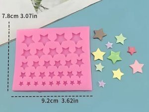 Silicone Mold Stars 31 Cavities 5 Sizes