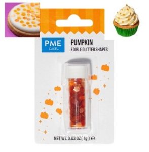 Pumpkin Shape Edible Glitter .03 ounce