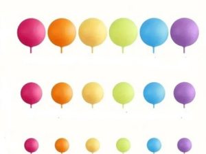 Foam Balls Rainbow Color 21 Count