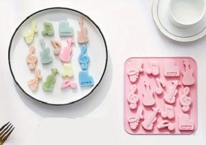 Silicone Mold Music Notes-Instruments 14 Cavity