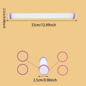 Rolling Pin 13 Inch With 2 Guide sizes