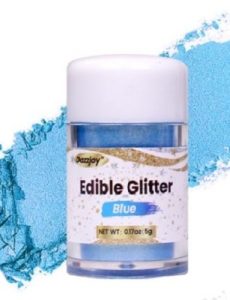 Edible Blue Glitter Shaker Bottle 5 Grams
