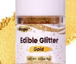 Edible Gold Glitter Shaker Bottle 5 Grams