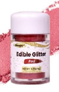 Edible Red Glitter Shaker Bottle 5 Gram