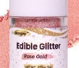 Edible Rose Gold Glitter Shaker Bottle 5 Grams