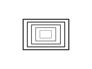 Cookie Cutter Rectangle 5 Sizes Set