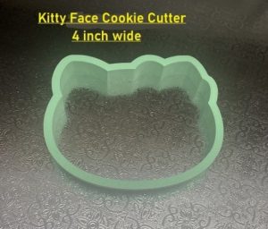 Cookie Cutter Kitty Face 4 Inches Wide