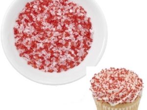 Peppermint Crystals Red-White Small Container