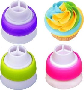 3-Color Icing bag Couplers - 3 Pack