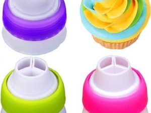 3-Color Icing bag Couplers - 3 Pack