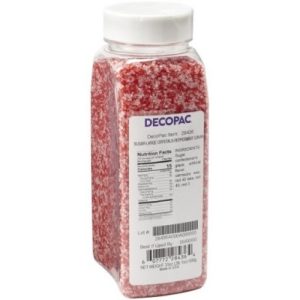 Sugar Large Peppermint Crystal Red-White 33 Ounce
