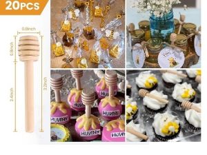 3 inch Honey Wood Dipstick 20 Count