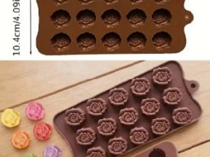 Silicone Mold 1 inch Roses 15 Cavity