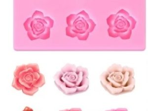 Roses Silicone Mold 6 Cavity .75 Inch
