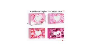 Treat Box Valentine With Heart Window 8.6x5.5x2.75 inches