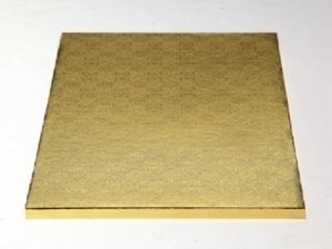 14 Inch Gold Square Cake Drum