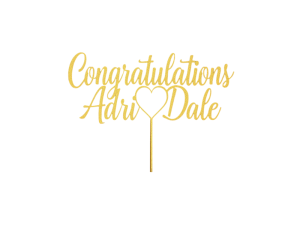 Custom Cake Topper 3D Printed